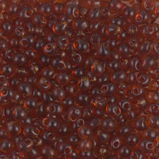 Miyuki drop beads 3,4mm Transparent dark topaz DP-134